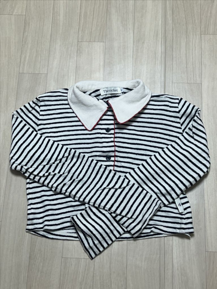 더로켓 스트라이프 니트 (슬기착용)--3