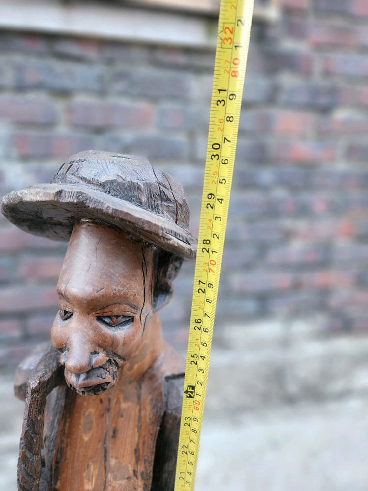 원목 조각 인형 2개 세트 이미지