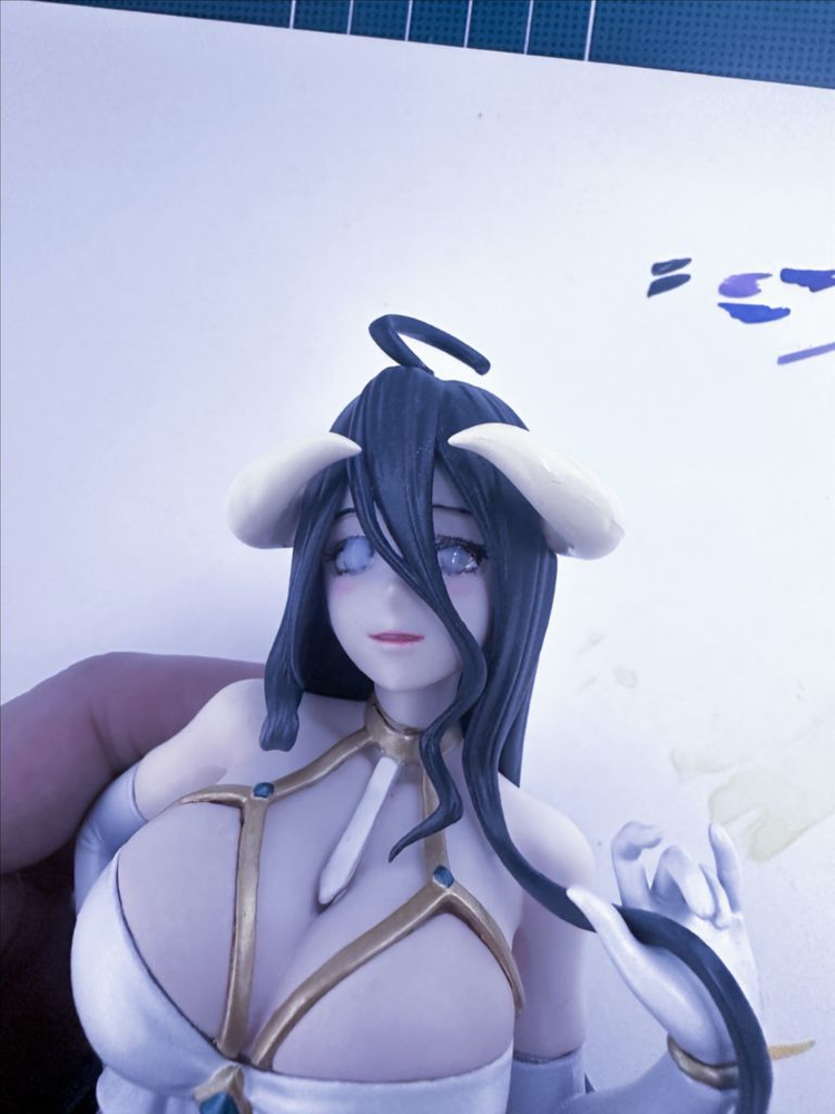 애니 피규어 리얼 도색 리페인팅 단종 오버로드 알베도 리페인트 레진 룩업 한정판 작품 이미지
