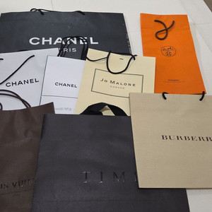 명품 브랜드 쇼핑백 세트 이미지