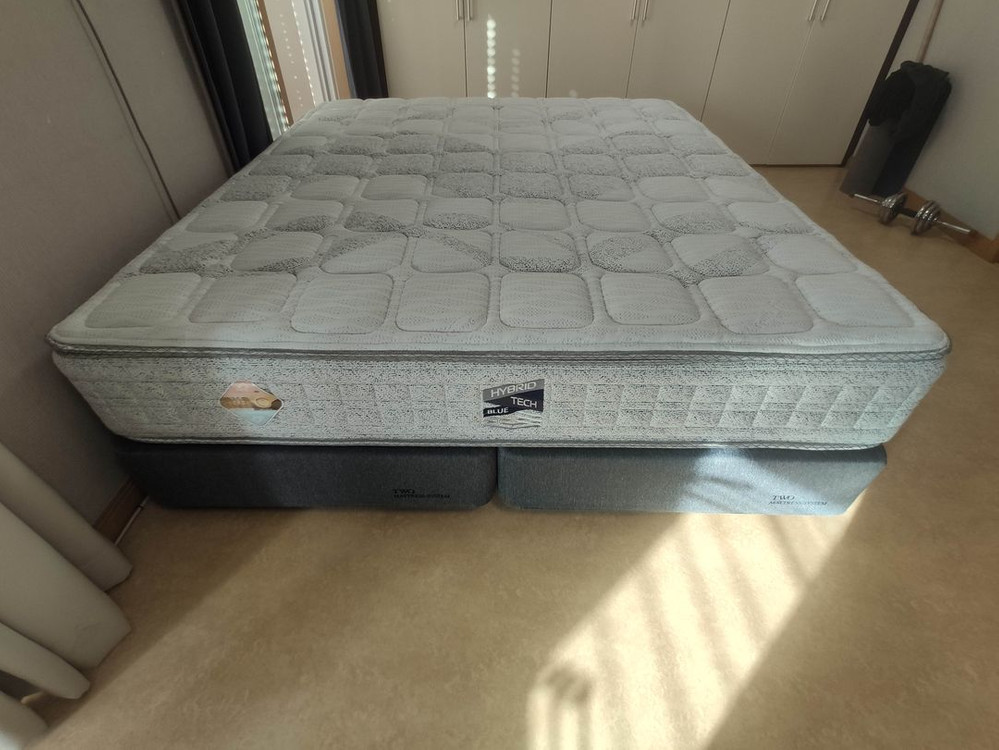 에이스침대 라지킹 LK 하이브리드테크-블루 투매트리스 침대 이미지