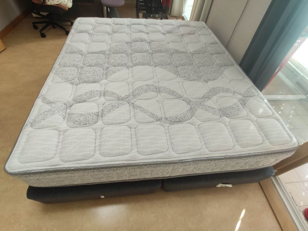 에이스침대 라지킹 LK 하이브리드테크-블루 투매트리스 침대 이미지