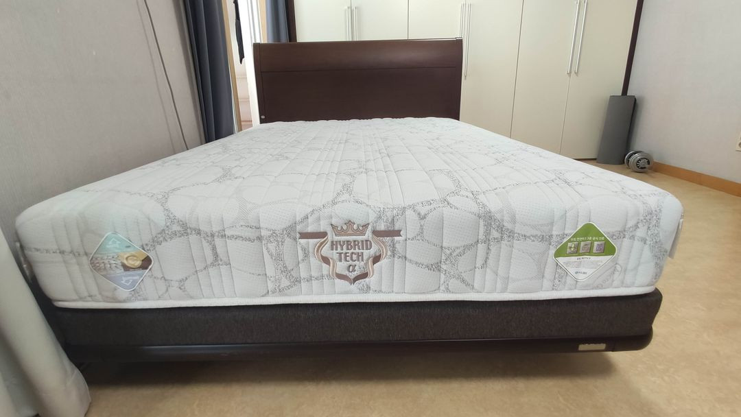 에이스침대 더블 DD 하이브리드테크-알파(a) 투매트리스 침대--2