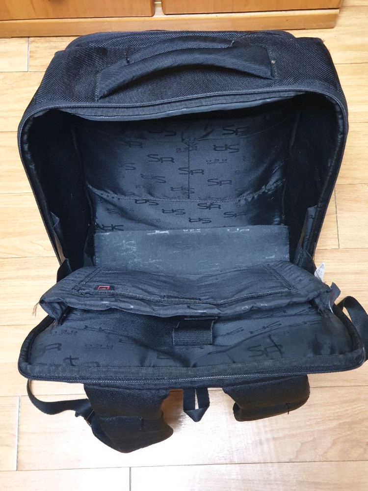 가방 샘소나이트 RED 블랙 백팩 이미지