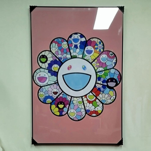 카이카이키키 꽃그림 대형 그림 액자 팝아트 인테리어소품 인테리어액자 명품 유화 수채화 꽃그림 추상화 인물화 웃는꽃