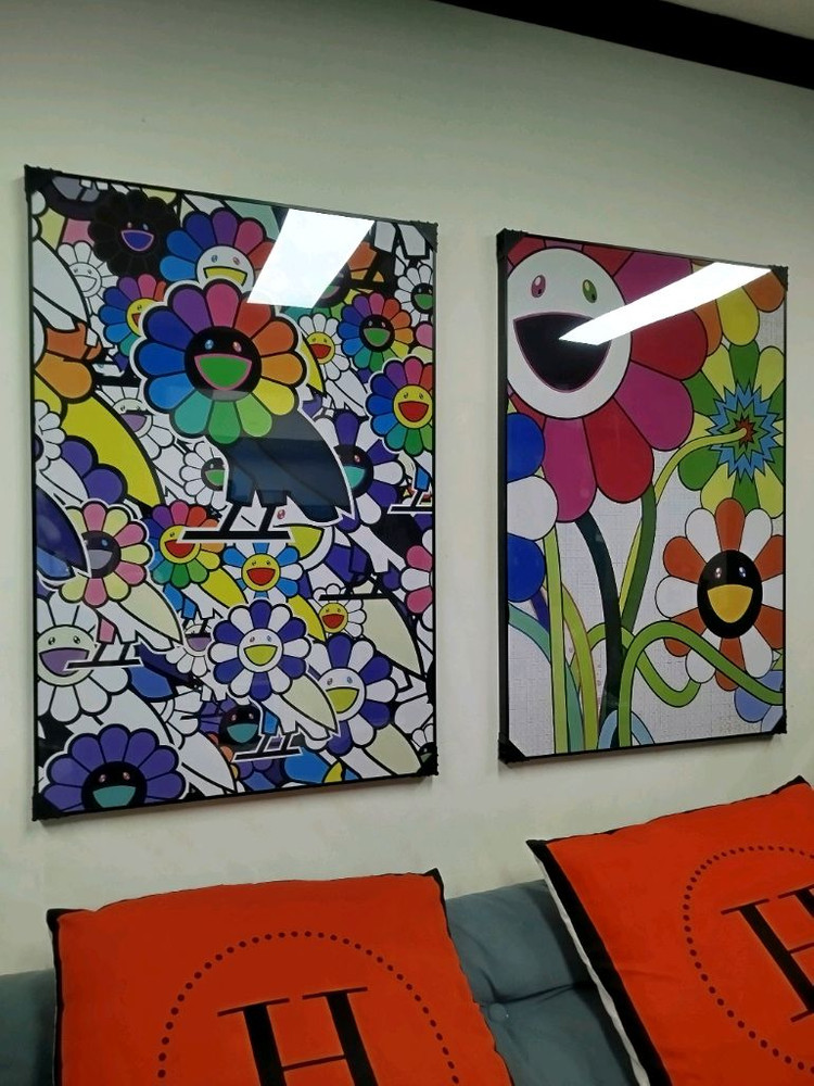 카이카이키키 새그림 꽃그림 대형 그림 액자 팝아트 인테리어소품 인테리어액자 명품 유화 수채화 꽃그림 추상화 인물화 이미지