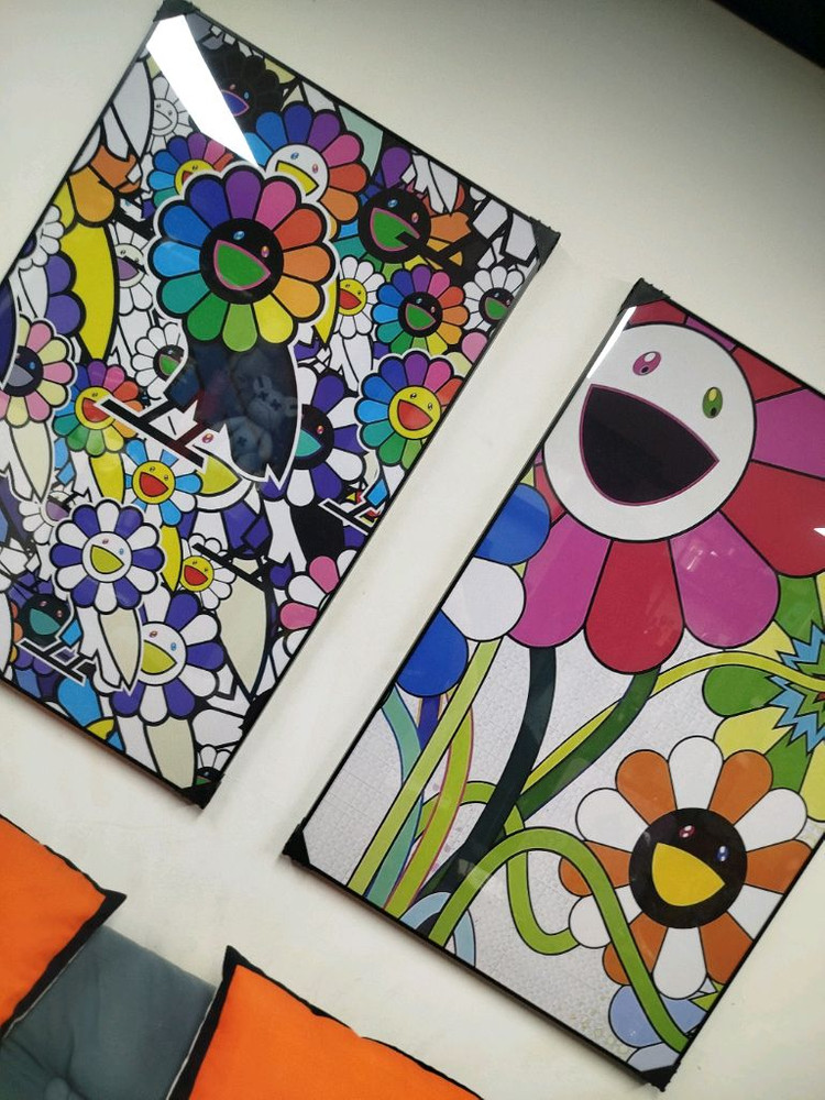 카이카이키키 꽃그림 유화 대형 그림 액자 팝아트 인테리어소품 인테리어액자 명품 유화 수채화 꽃그림 추상화 인물화 이미지