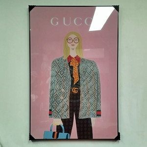 구찌 가방든여인 신발 대형 그림 액자 팝아트 인테리어소품 인테리어액자 명품 유화 수채화 꽃그림 추상화 인물화
