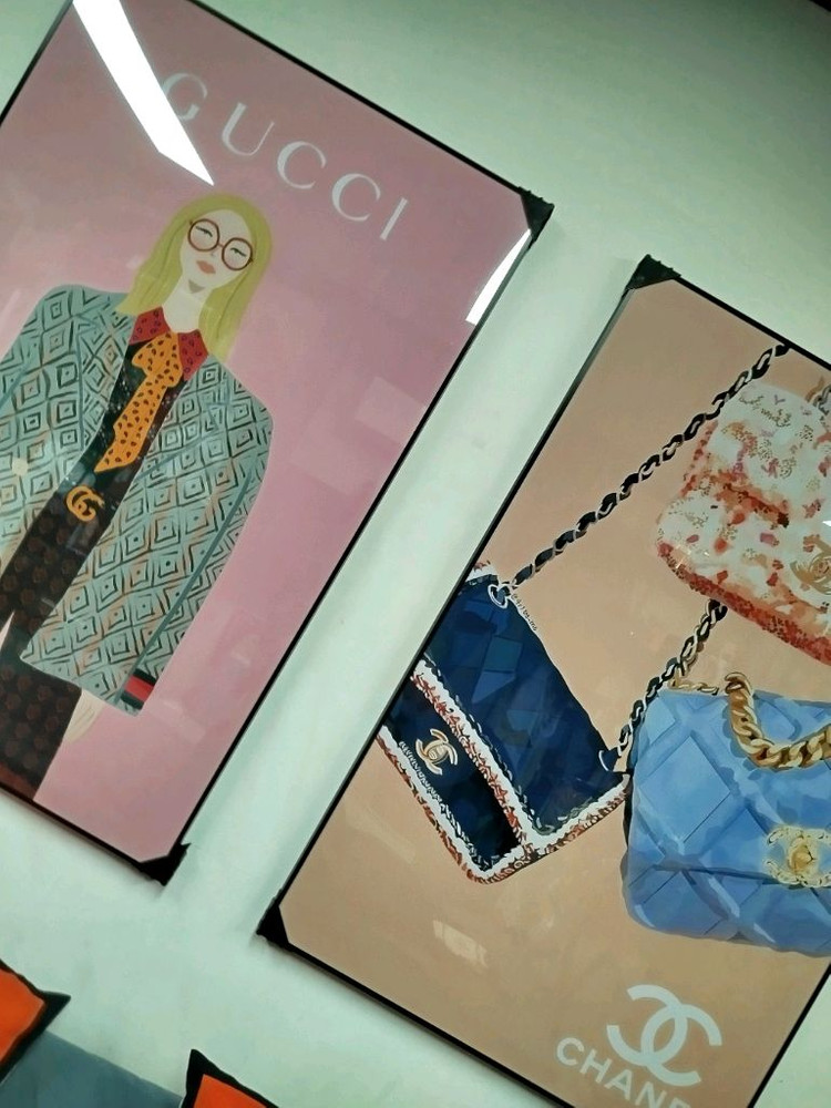 샤넬 가방 샤넬백 구찌 여인 대형 그림 액자 팝아트 인테리어소품 인테리어액자 명품 유화 수채화 꽃그림 추상화 인물화 이미지