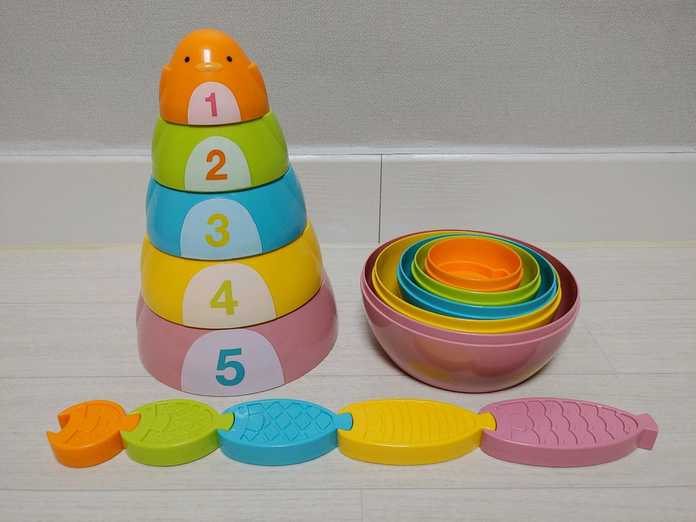 프뢰벨 영아다중 다중지능 토털시스템 교구 (차곡차곡 펭귄)--1