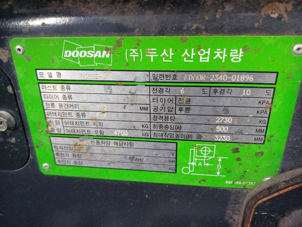 두산 3톤 디젤 지게차--4