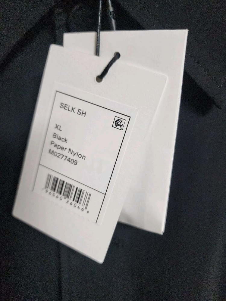 [xl]띠어리23ss페이퍼나일론자켓블랙 이미지