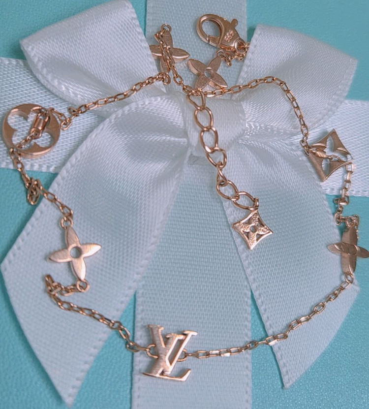 14k 이쁜 참 발찌 로즈골드 중나최저가--1