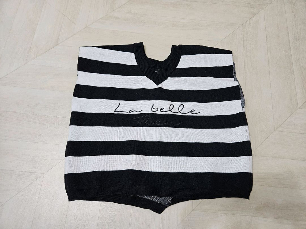 로아앤제인 스트라이프 조끼--1