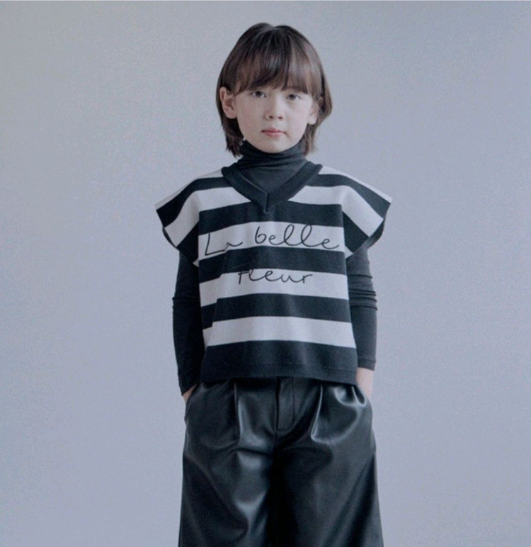 로아앤제인 스트라이프 조끼--0