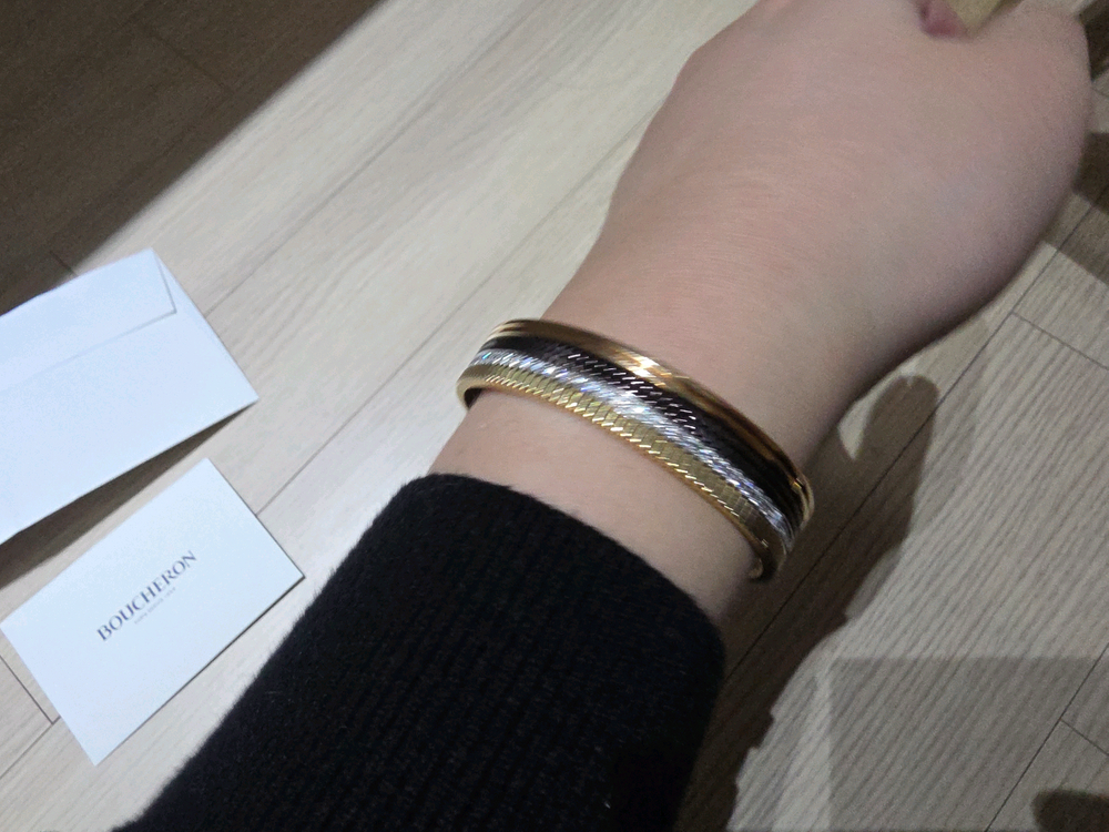 부쉐론 콰트로 클래식 뱅글 팔찌 20호--5