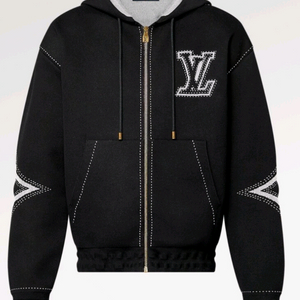 블랙 색상의 루이비통 후드 집업입니다