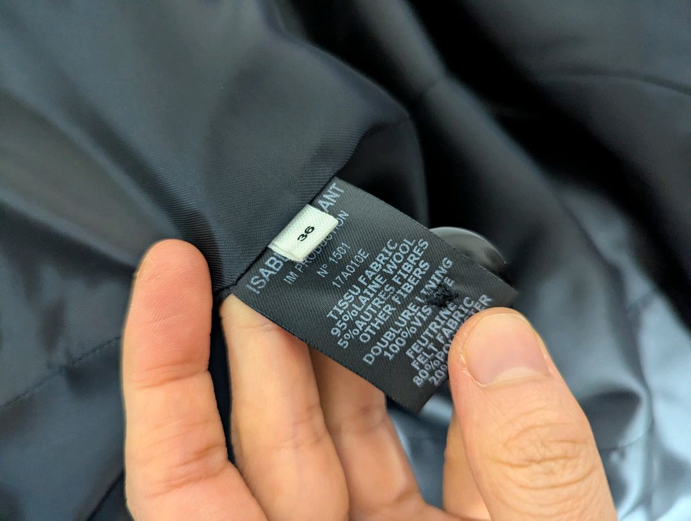 이자벨마랑 정품 더블 브레스티드 코트 36사이즈--3