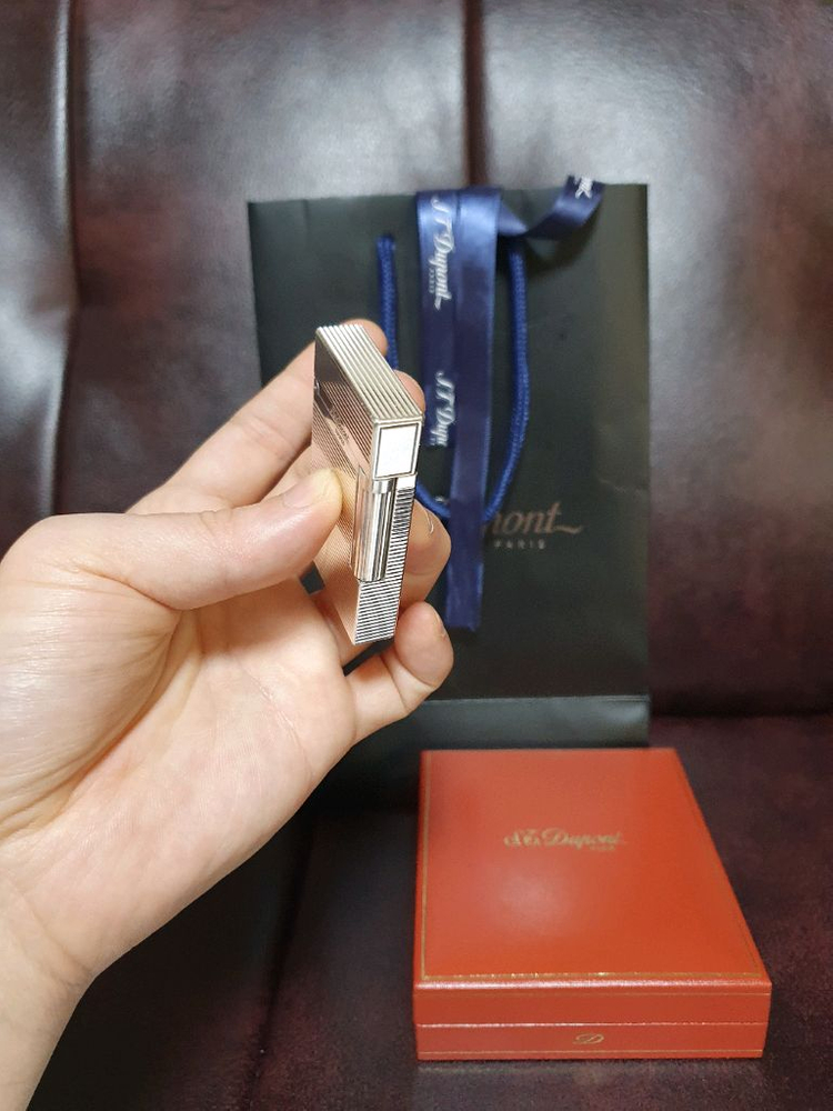 [정품] 듀퐁라이터 라인2 ca16819 실버 듀퐁 라이타 이미지