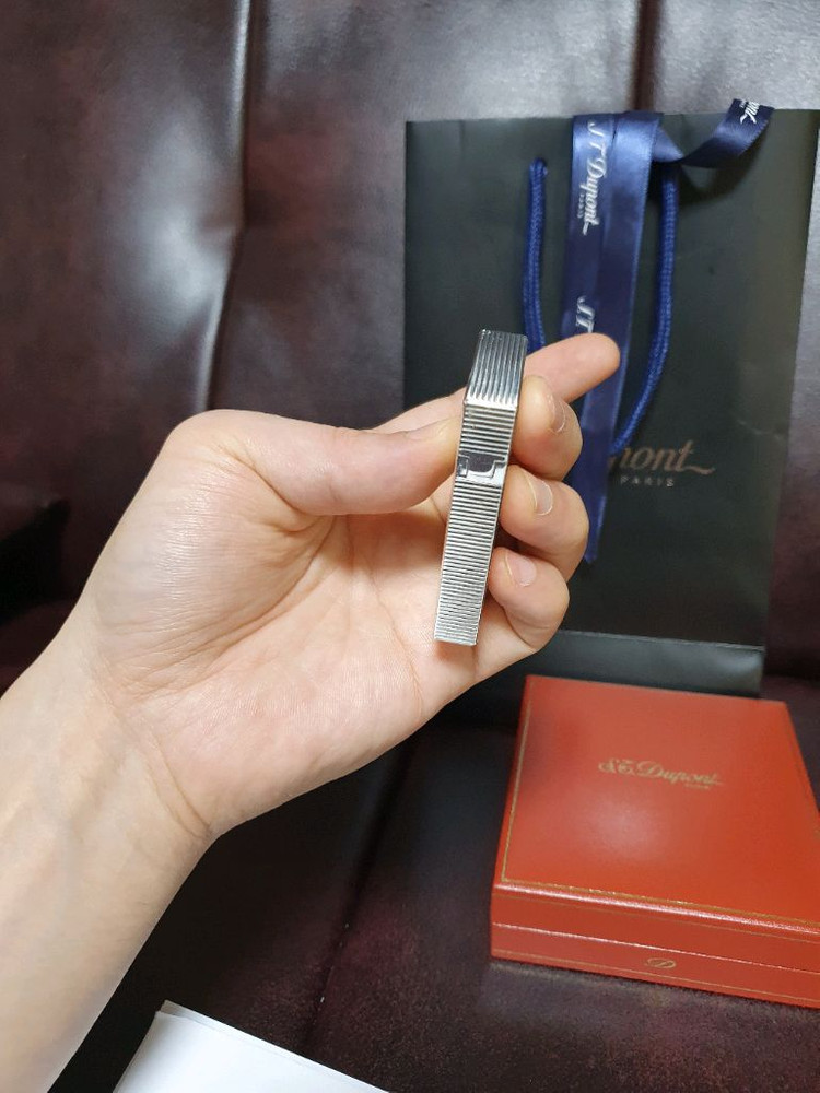 [정품] 듀퐁라이터 라인2 ca16819 실버 듀퐁 라이타 이미지