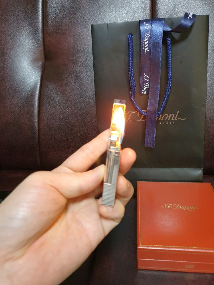 [정품] 듀퐁라이터 라인2 ca16819 실버 듀퐁 라이타 이미지