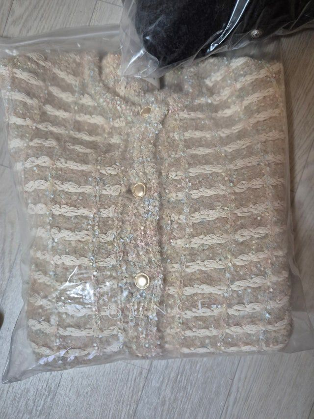 온스 베니티 트위드가디건--8