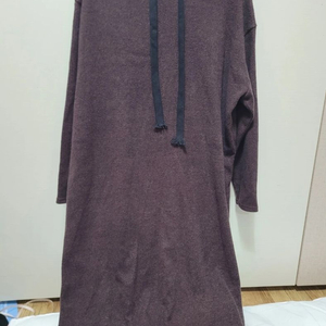 거의 새옷/후드 롱니트 원피스 55~66사이즈