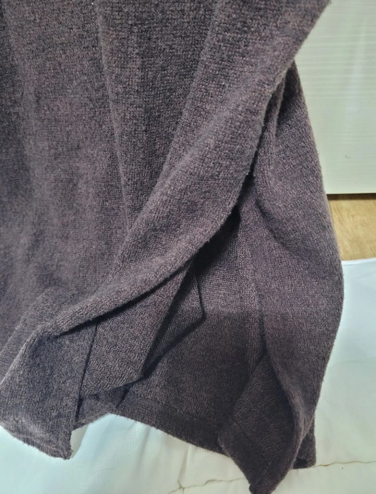 거의 새옷/후드 롱니트 원피스 55~66사이즈--2