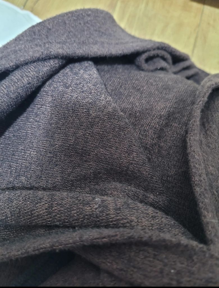 거의 새옷/후드 롱니트 원피스 55~66사이즈--3