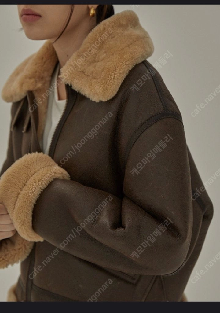 얼바닉30B-3 shearling jacket 시어링자켓 양털무스탕 이미지