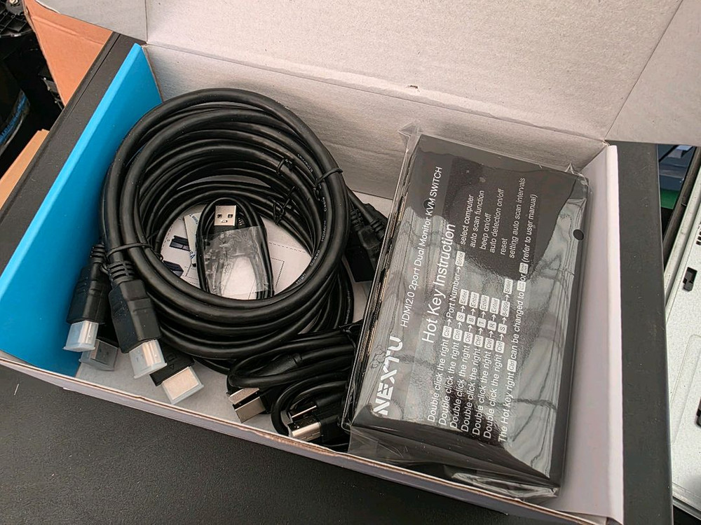 NEXTU HDMI 2포트 듀얼 모니터 KVM 스위치--2