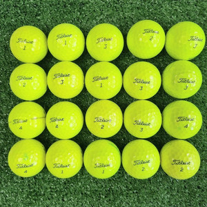 타이틀리스트 3피스 형광A+/A급 20개 골프공 로스트볼
