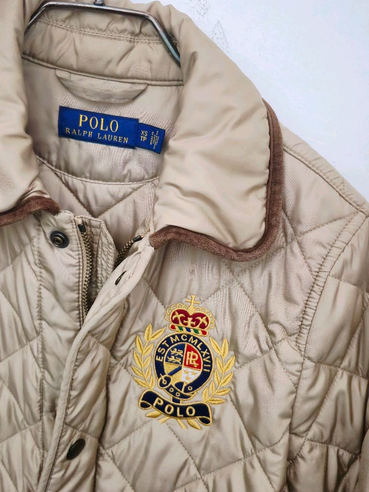 폴로 랄프로렌 퀼팅 자켓 베이지--1