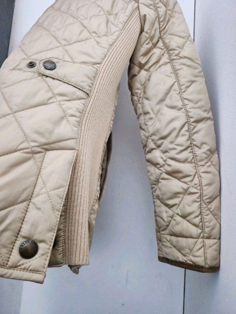 폴로 랄프로렌 퀼팅 자켓 베이지--3