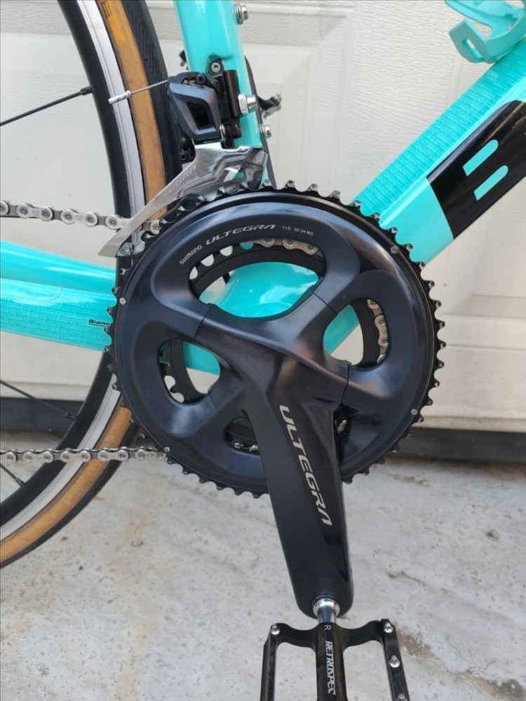 상태최고 23년 비앙키 스프린트 풀 울테그라 카본 로드자전거 50사이즈--3