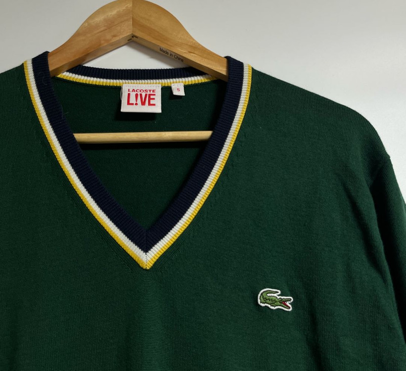 공용 라코스테 라이브 브이넥 니트 스웨터 105 이미지