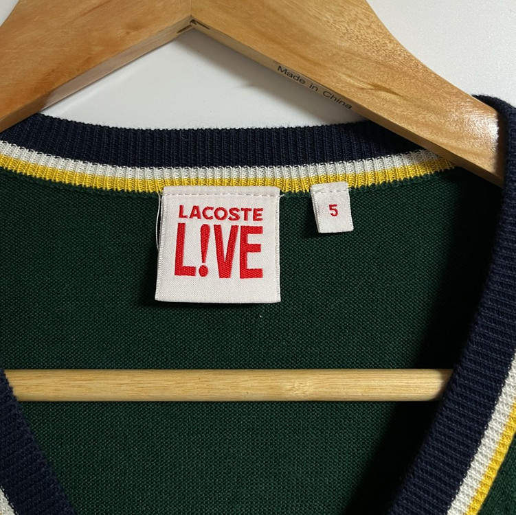 공용 라코스테 라이브 브이넥 니트 스웨터 105 이미지