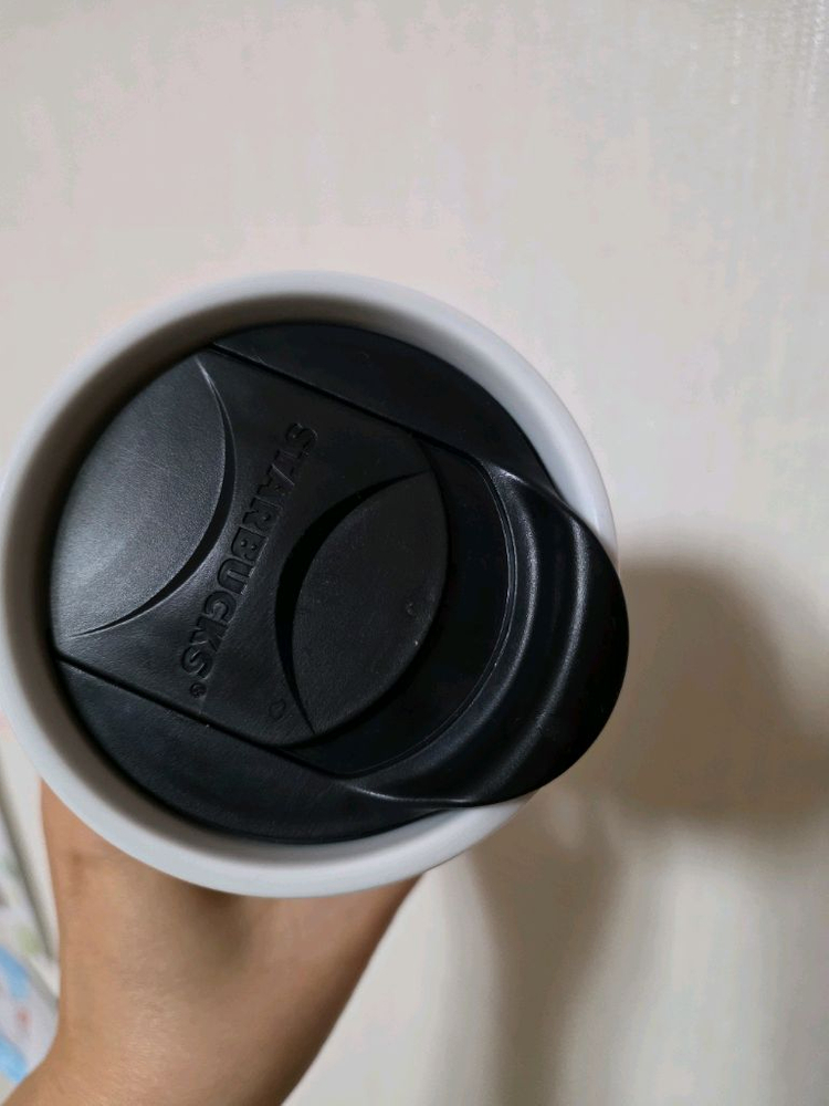 스타벅스 도자기 텀플러--2