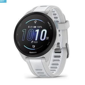 가민 165 러닝 스마트워치 새상품 화이트 이미지