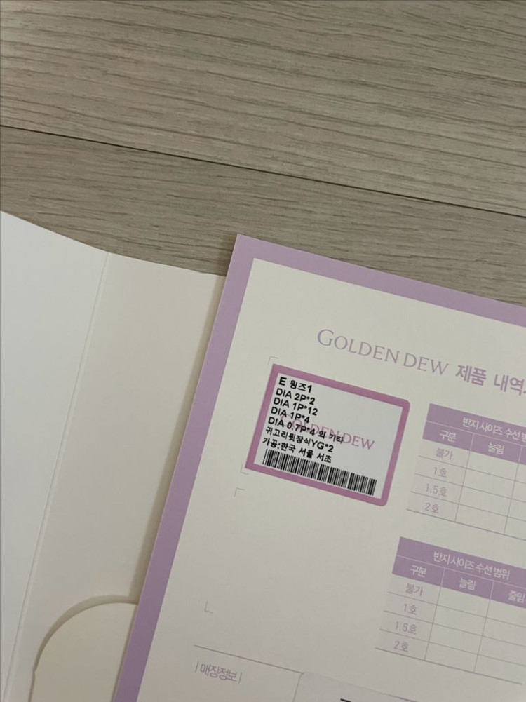 골든듀 윙즈 다이아 18k 옐로골드 귀걸이 이미지