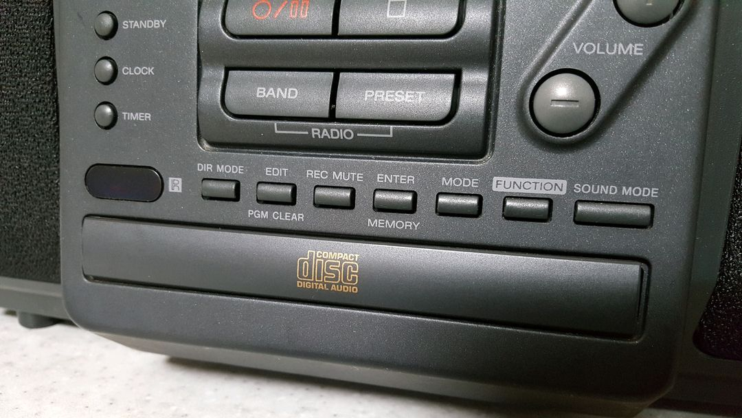 소니 빈티지 카세트CD플레이어. (테이프2개)+리모컨~ 이미지