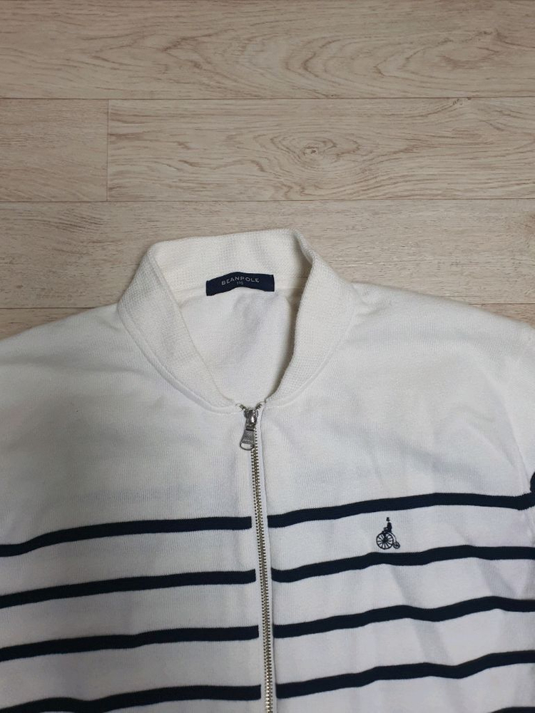 105 빈폴 니트 스웨터 집업 자켓 슬림핏 남105사이즈 깨끗해요 이미지