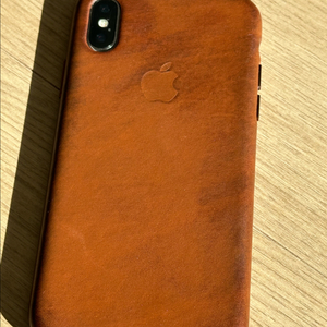 아이폰x 실버 무하자+정품 가죽케이스 급처[15만원]