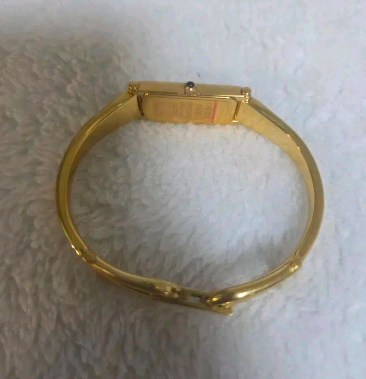 구찌 정품 1500L 골드콤비 블랙 럭셔리 여성 명품시계 깔끔컨디션--3