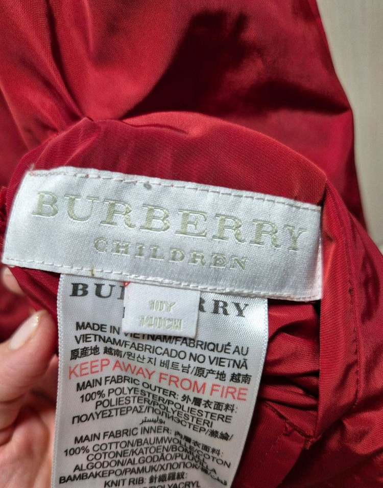 버버리키즈 체크 리버시블 후드 바람막이 자켓 10y 140cm--2