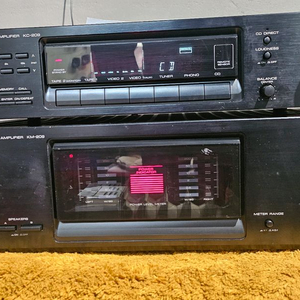 켄우드 프리앰프 파워앰프 간단리모컨포함