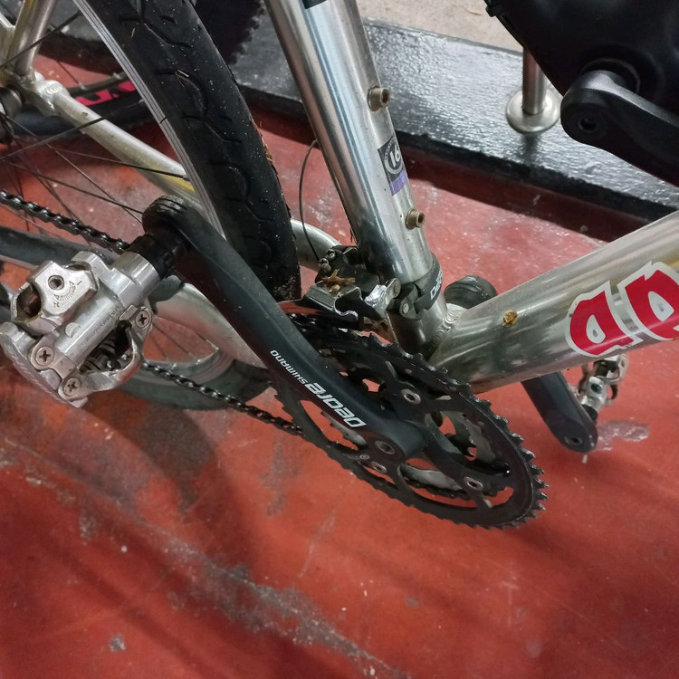 주행중인 상태좋은 00년식 올드 빈티지 mtb 자전거--3