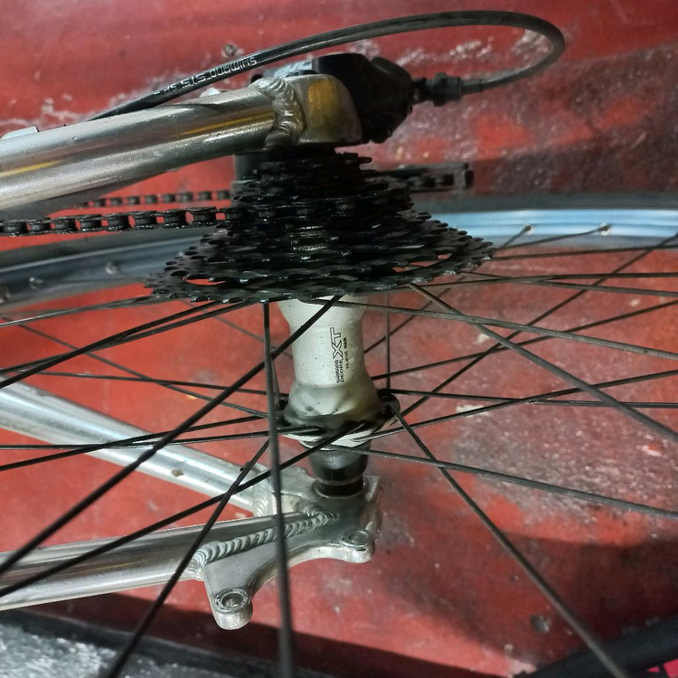 주행중인 상태좋은 00년식 올드 빈티지 mtb 자전거--5