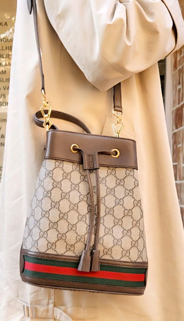 구찌 GG 캔버스 오피디아 스몰버킷백 복조리 이미지