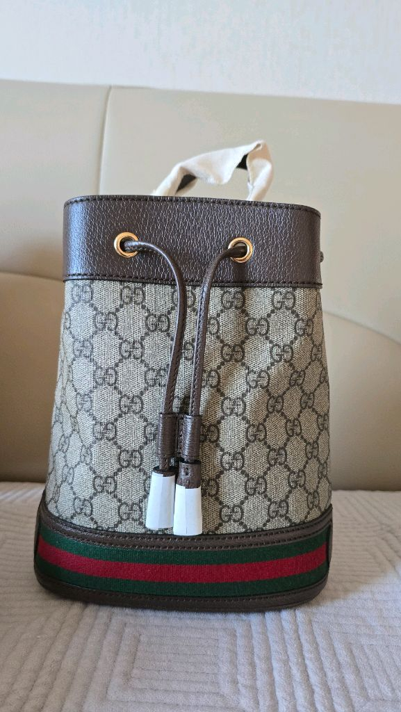 구찌 GG 캔버스 오피디아 스몰버킷백 복조리 이미지